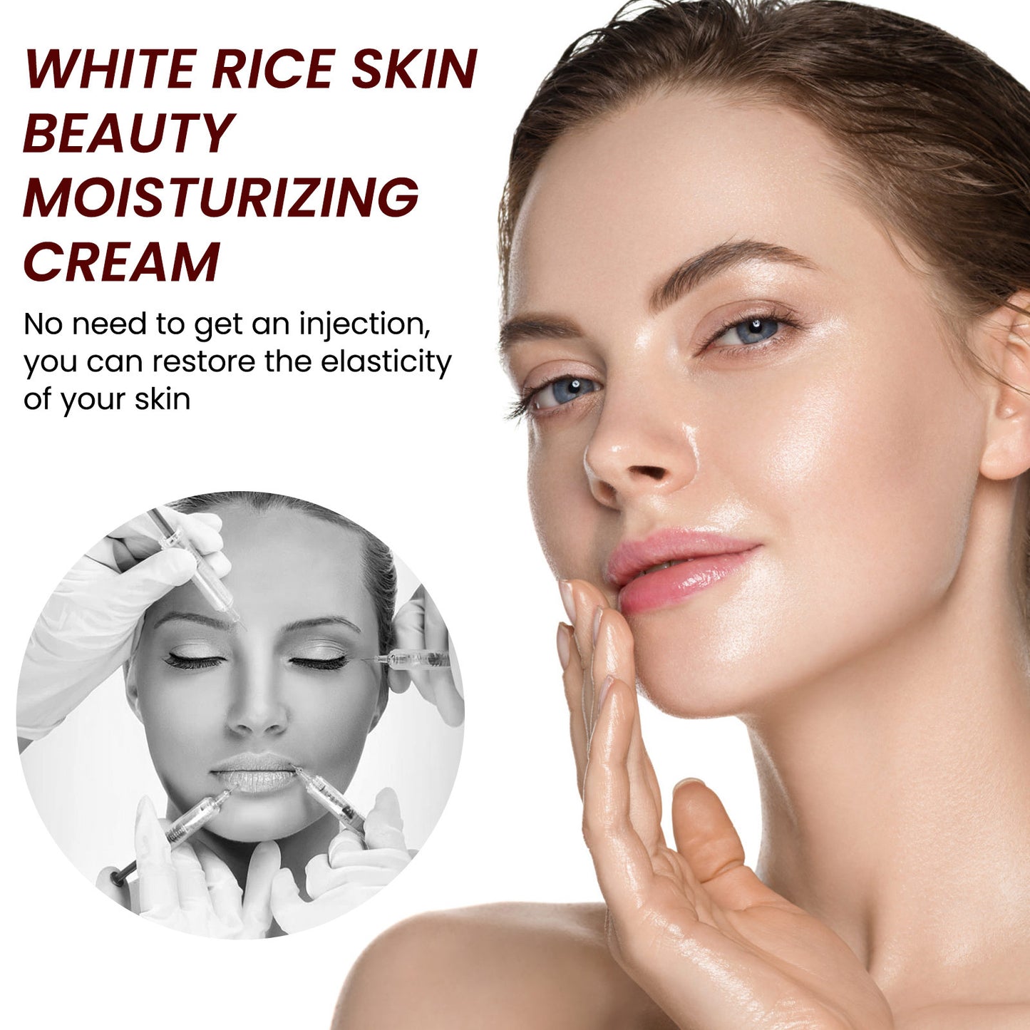 Creme facial anti-rugas de arroz