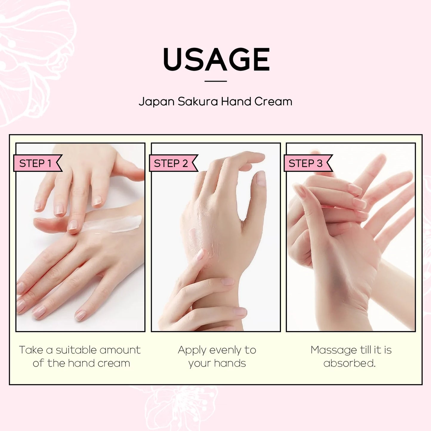 Creme Hidratante para mãos Japonês