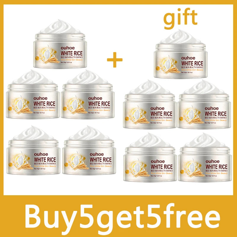 Creme facial anti-rugas de arroz