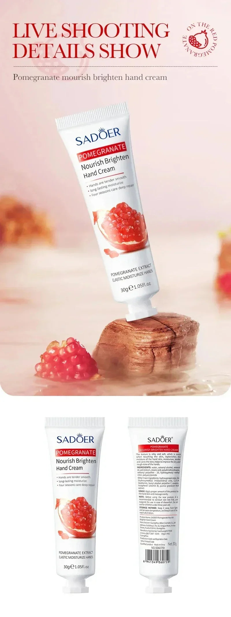 Creme para remoção de rugas das mãos