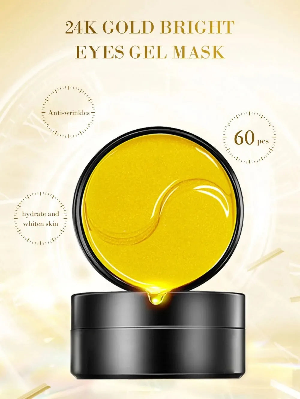Máscara Hidratante para Olhos Coreanas - Golden