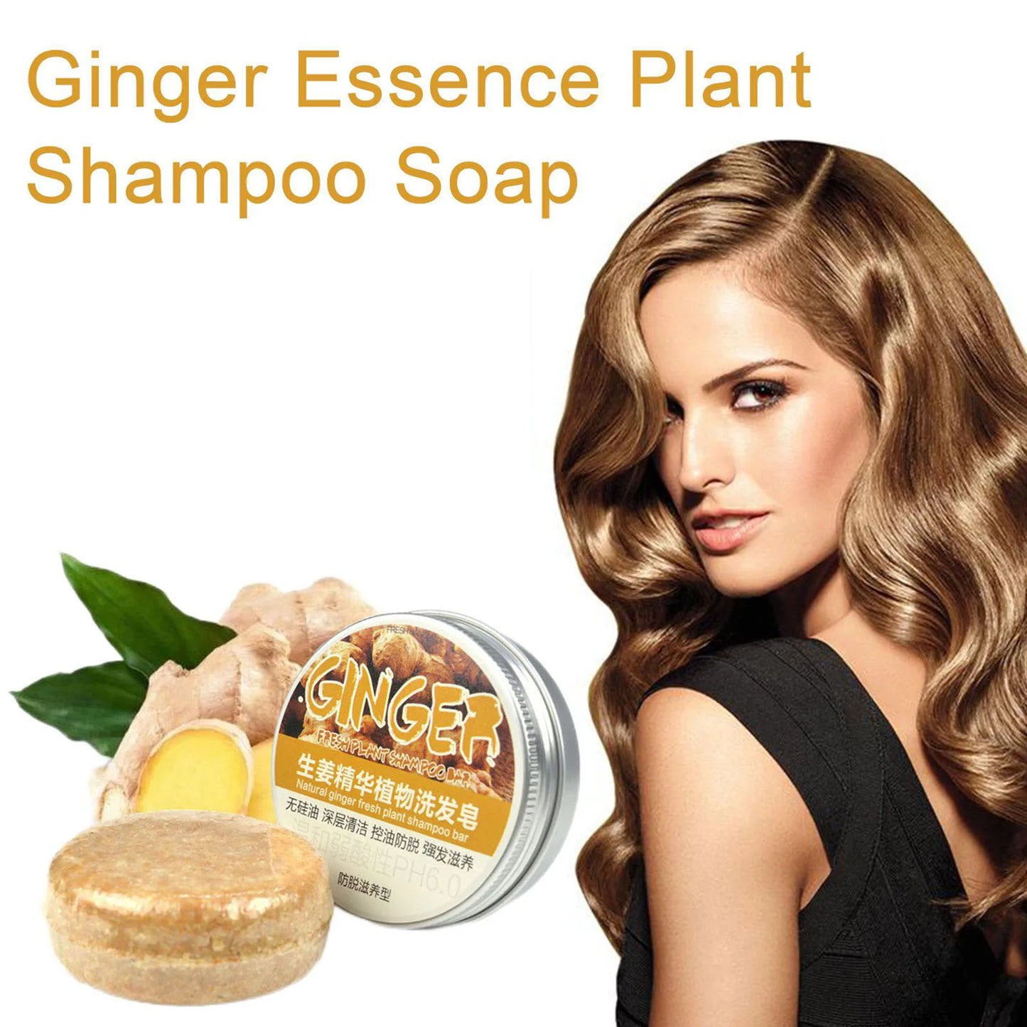 Sabonete para corpo e cabelo de Gengibre
