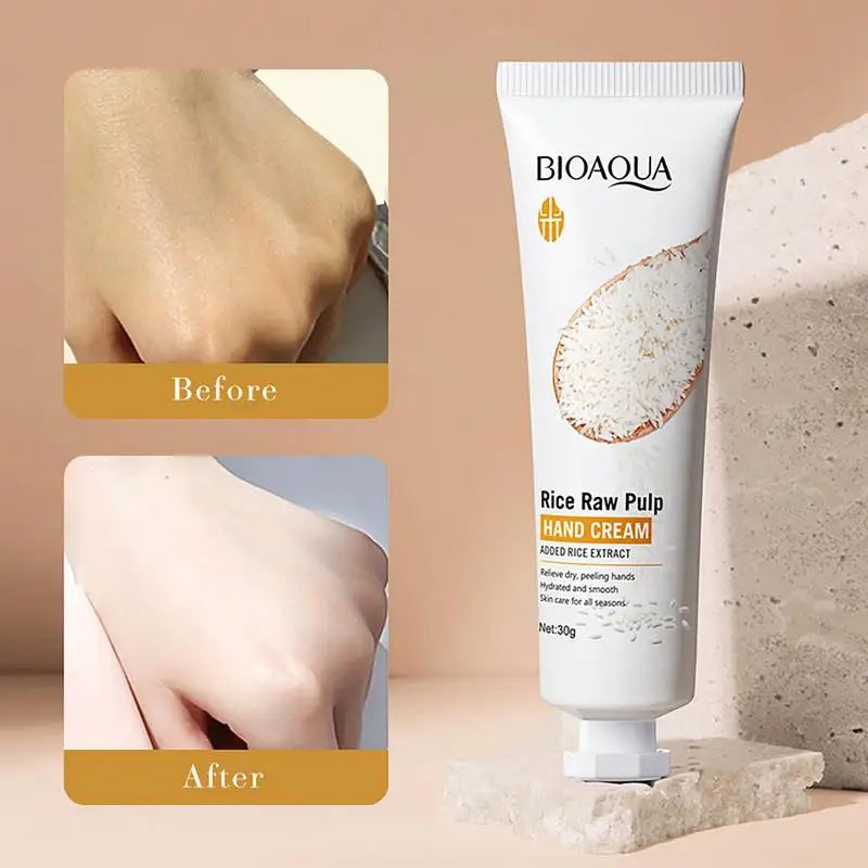 Creme Hidratante para mãos de arroz