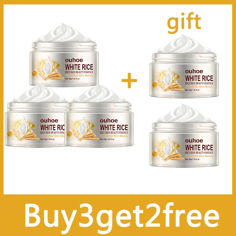 Creme facial anti-rugas de arroz