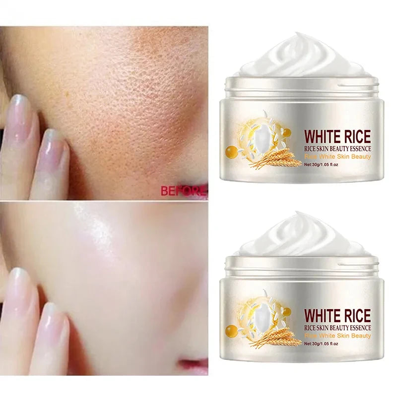 Creme facial anti-rugas de arroz
