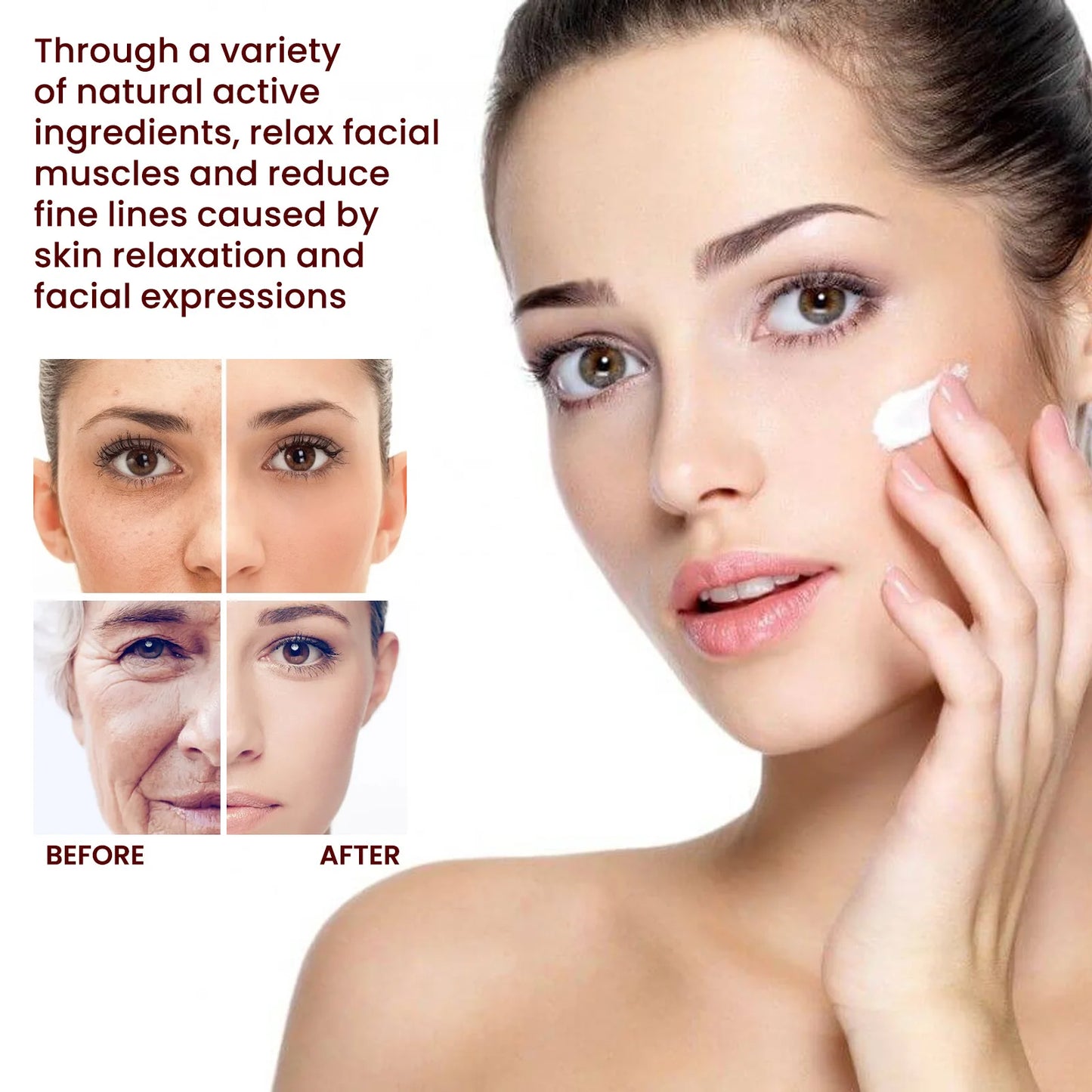 Creme facial anti-rugas de arroz