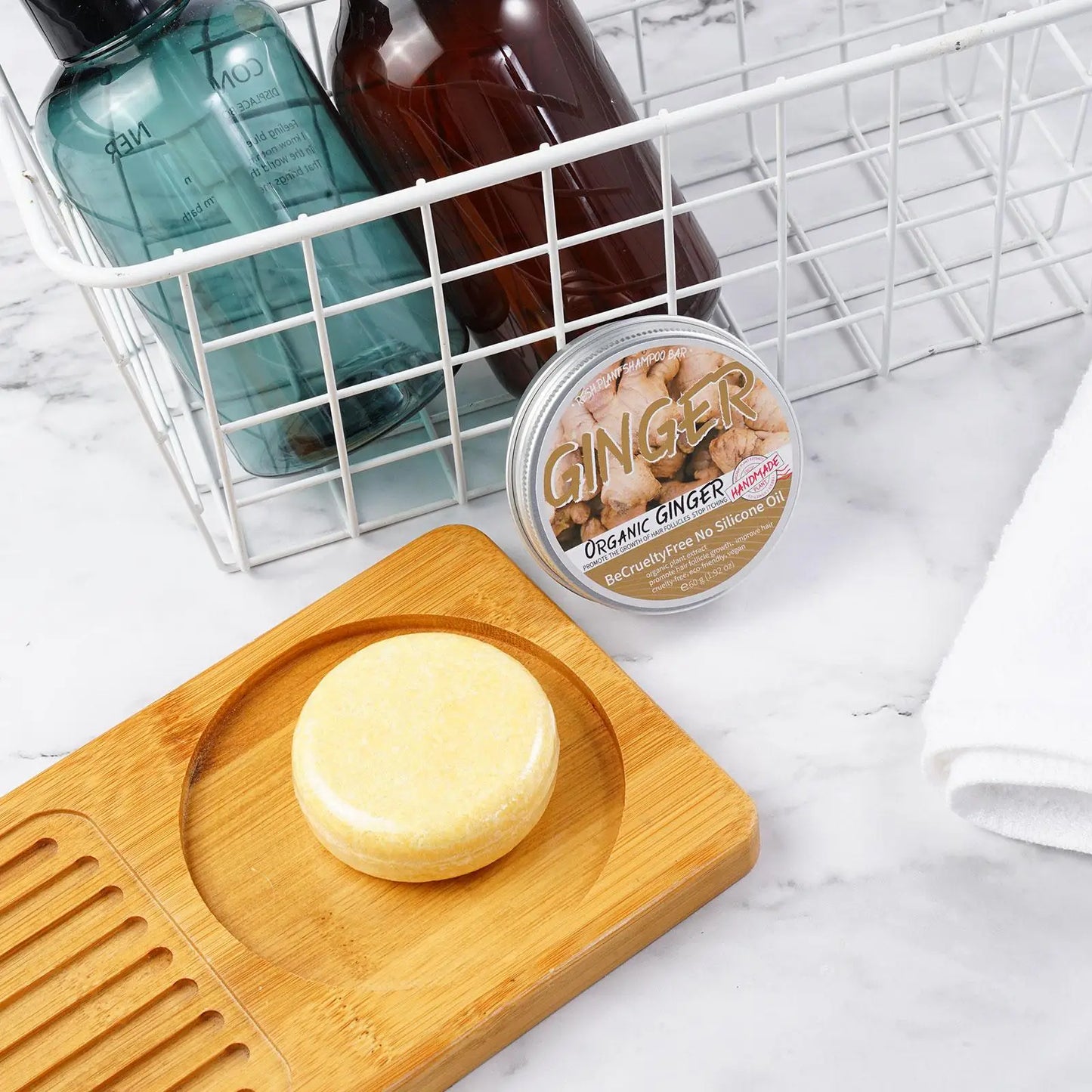 Sabonete para corpo e cabelo de Gengibre