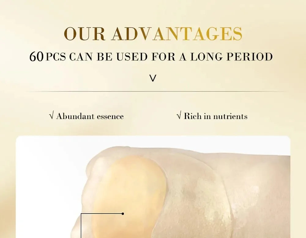 Máscara Hidratante para Olhos Coreanas - Golden